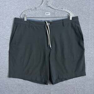 Faherty Men's Size 38x7 Gray Polyester Cotton All Day 7" Inseam Shorts